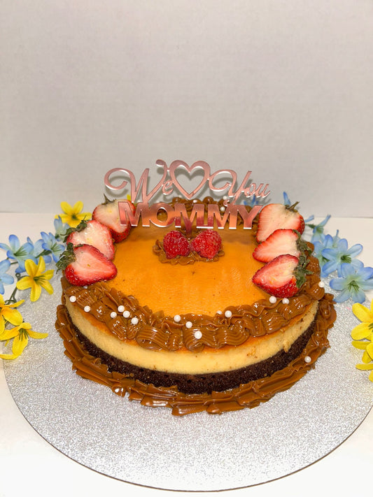 Choco flan cake